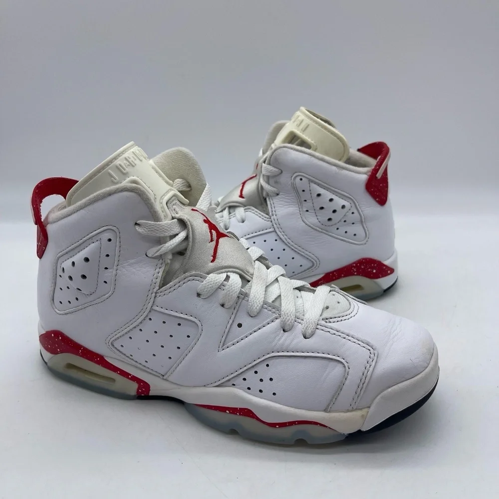 Nike Air Jordan 6 Retro GS‎ 384665-162 Youth Size 6Y Shoes 'Red Oreo' Sneakers